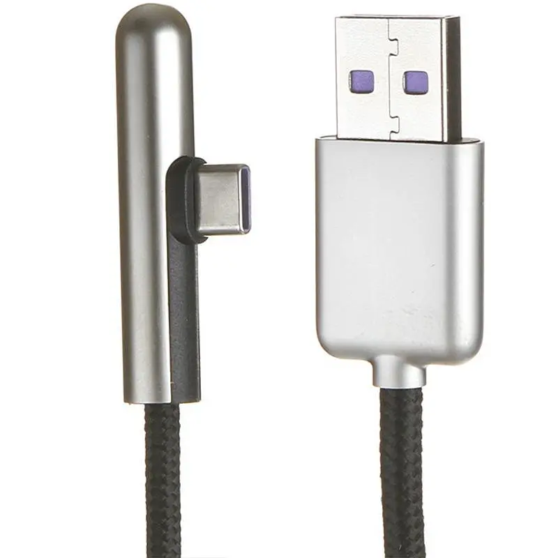Кабель Baseus Iridescent Lamp Mobile Game Cable USB to Type-C 40W 4A 1m CAT7C-B01 Black - фото 3