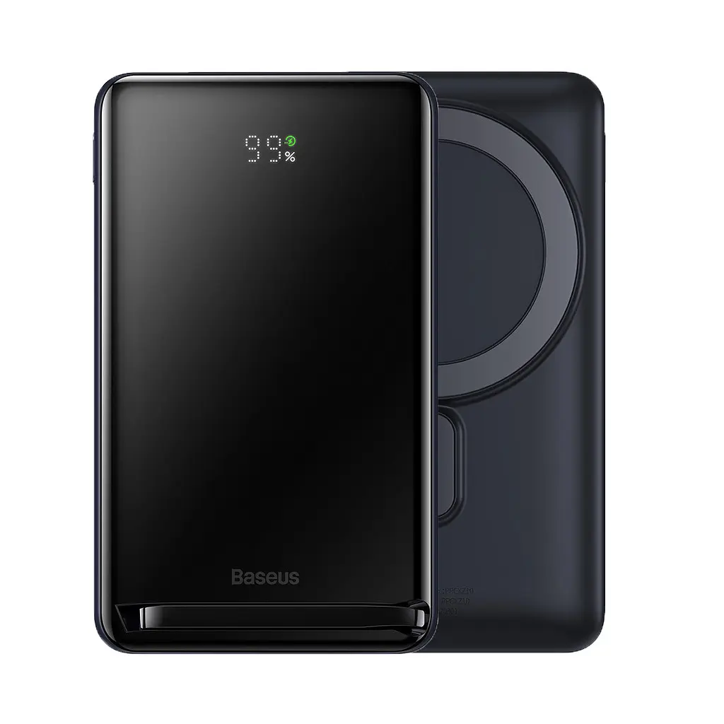 Зовнішній аккумулятор магнітний бездротової Baseus Magnetic Bracket Wireless 10000mAh 20W PPCX000003 - фото 8