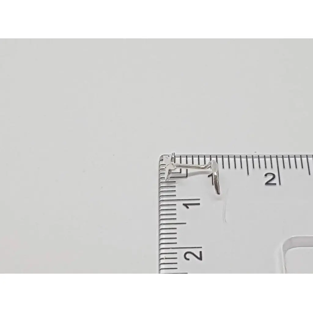 Срібна сережка-пірсинг в ніс Dear. 1015С - фото 3