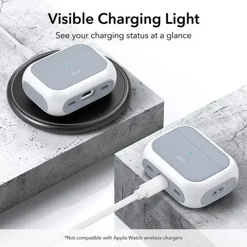 Чохол ESR Orbit Hybrid Case з HaloLock захисний для AirPods Pro 2 2022 White (1C0020208) - фото 2