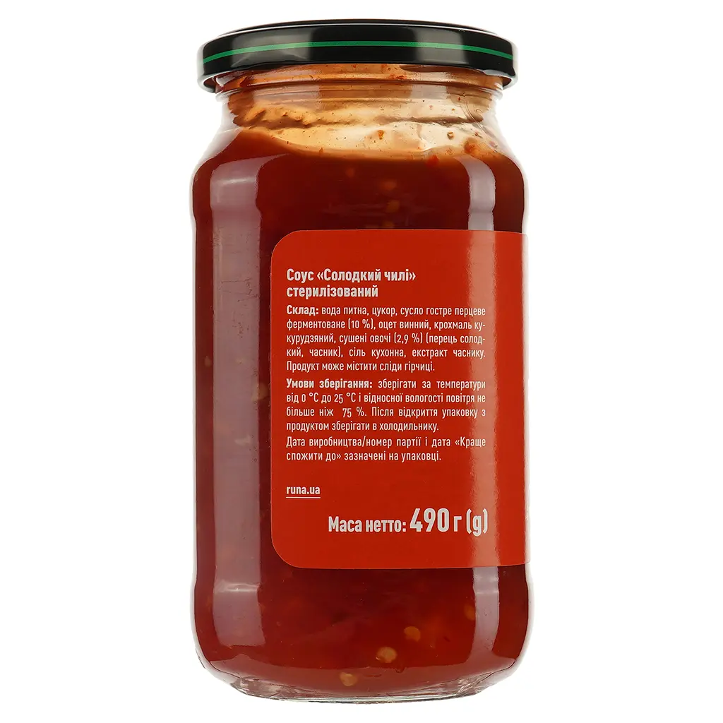Соус Руна Сладкий чили 490 г (931484) - фото 2