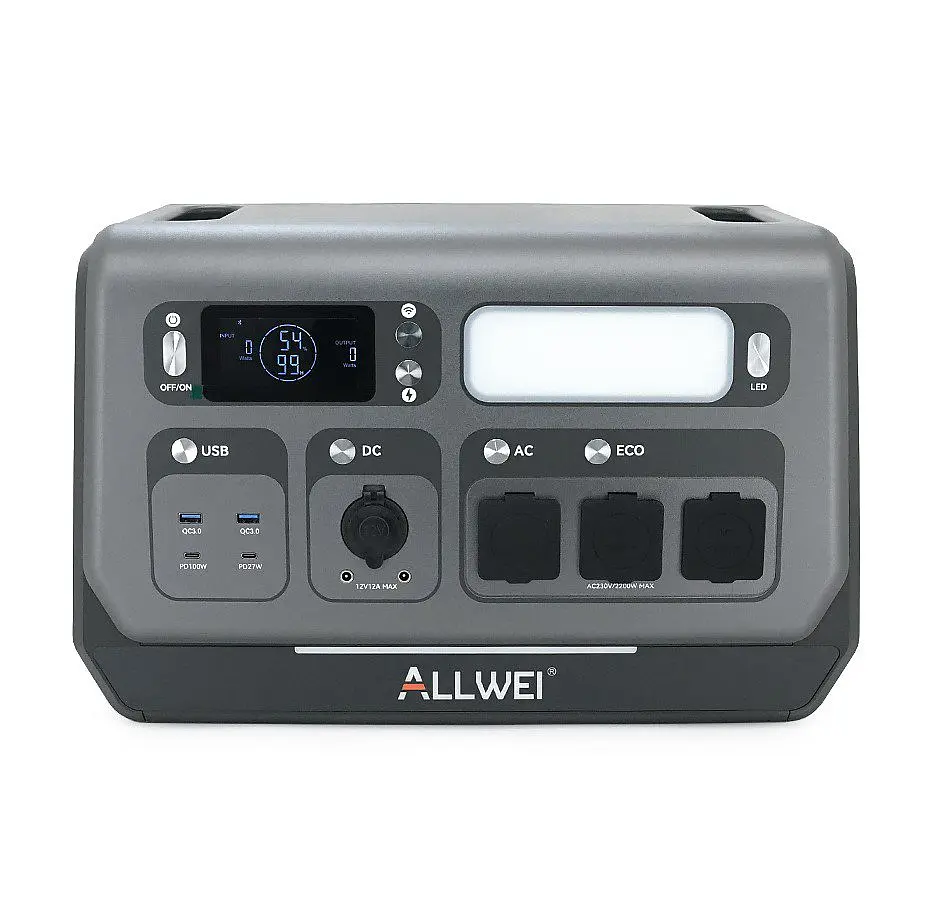 Портативна зарядна станція ALLWEI PPS-2400 Portable Power Station 2400W 2048Wh LiFePO4 - фото 2
