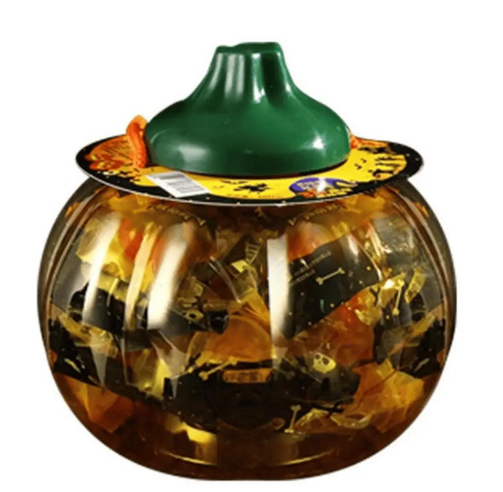 Набір льодяників Halloween Ring Candy Pumpkin Ring у формі гарбузового кільця 18шт, 180г - фото 3
