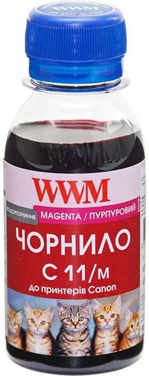Чорнило WWM для Canon CL-511С/CL-513С/CLI-521M 100г Magenta водорозчинне (C11/M-2) - фото 2