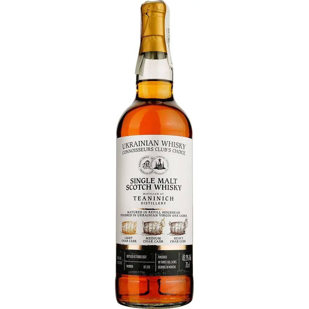 Виски Teaninich 2012 Triple Ukrainian Casks Single Malt Scotch Whisky, 46,3%, 0,7 л - фото 2