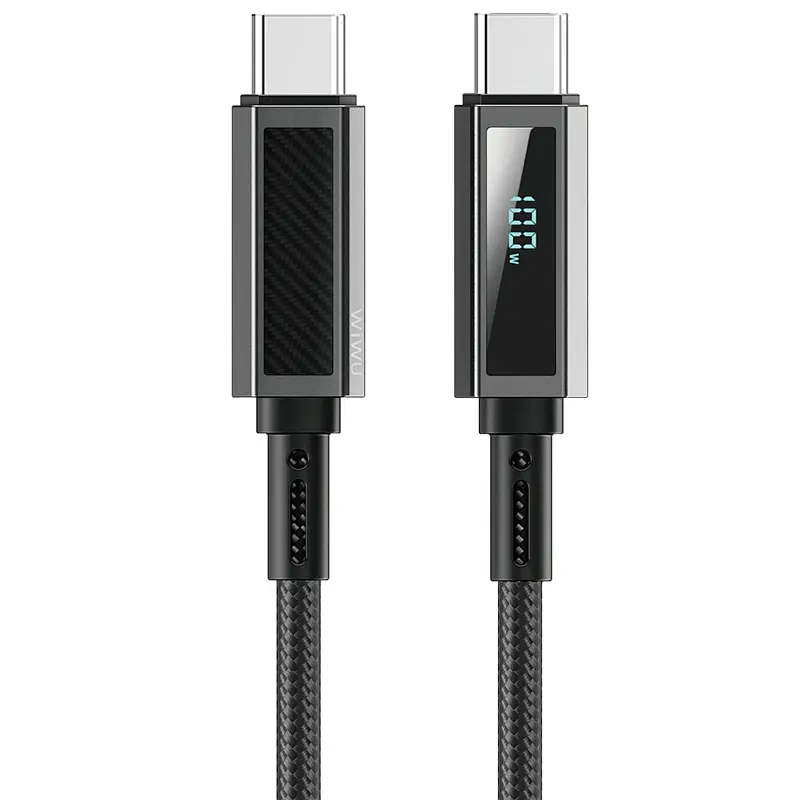 Дата кабель WIWU C079 Warriors Type-C to Type-C 100W 1.2 м Black - фото 2