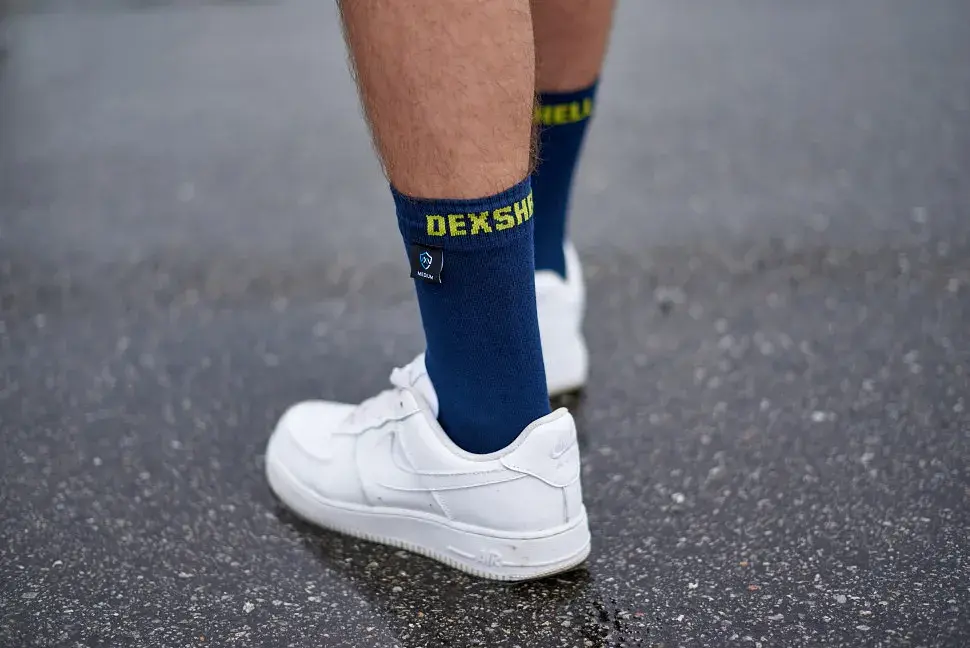Водонепроникні шкарпетки Dexshell Ultra Thin Crew NL Socks S Blue/Yellow (DS683NLS) - фото 9