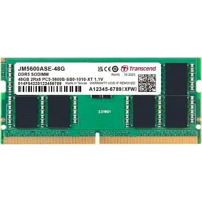 Модуль пам'яті для ноутбука SoDIMM DDR5 48GB 5600 MHz Transcend (JM5600ASE-48G) - фото 3