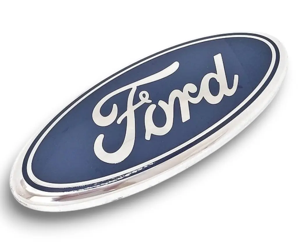 Емблема Ford Синій + Хром 149х59 мм (на скотчі) 2494973 - фото 4