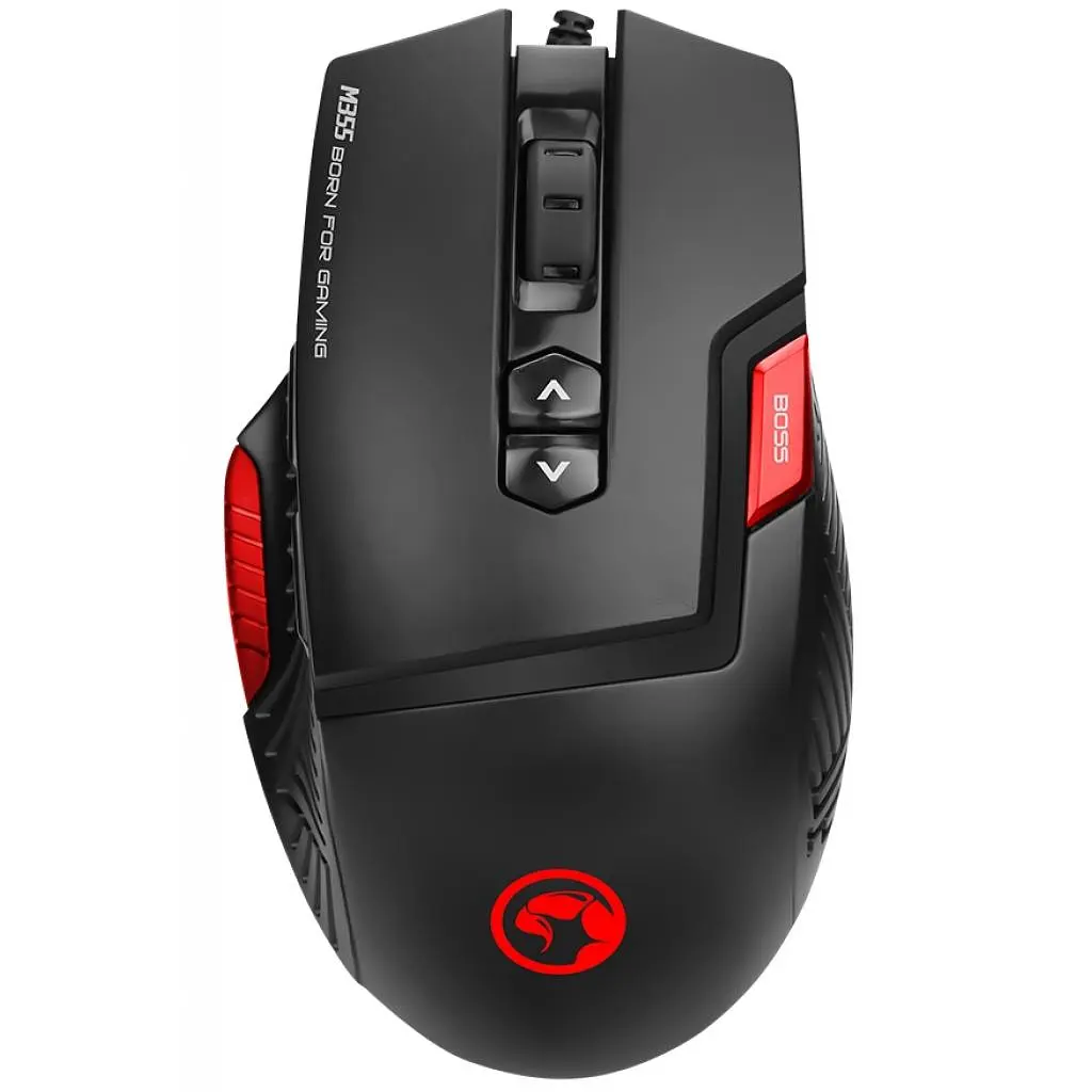 Мишка Marvo M355+G1 USB Black (M355+G1) - фото 2