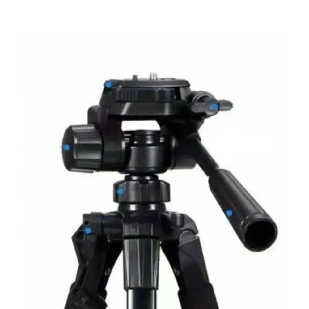 Штатив тринога NeePho NP-8820 не знімний майданчик + тримач + чохол (56-150см) Чорний - фото 6