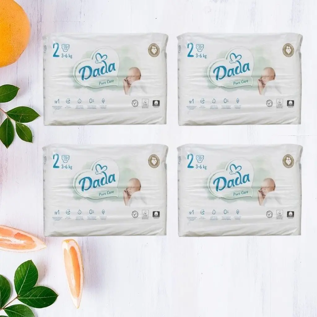 Підгузки Dada Pure Care 2 3-6кг 140 шт