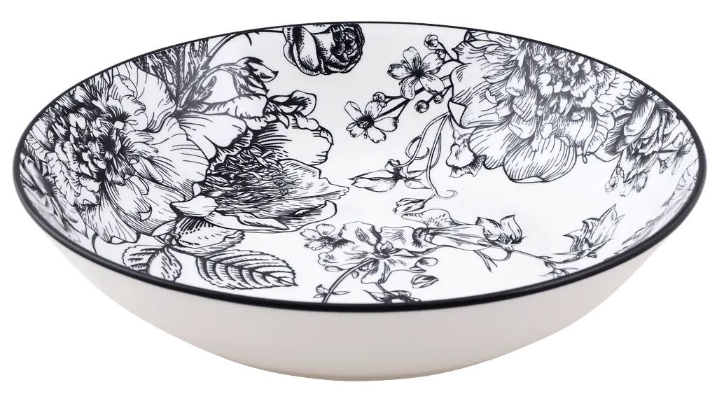 Тарілка Limited Edition Blossom Blue 20 см 0.8 л супова біла (YF7001-3) - фото 2