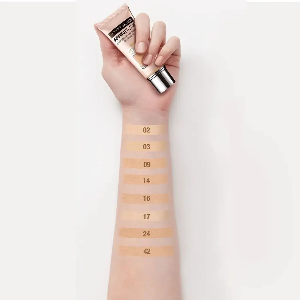 Тональний крем Maybelline New York Affinitone відтінок 17 (Rose Beige) 30 мл - фото 3