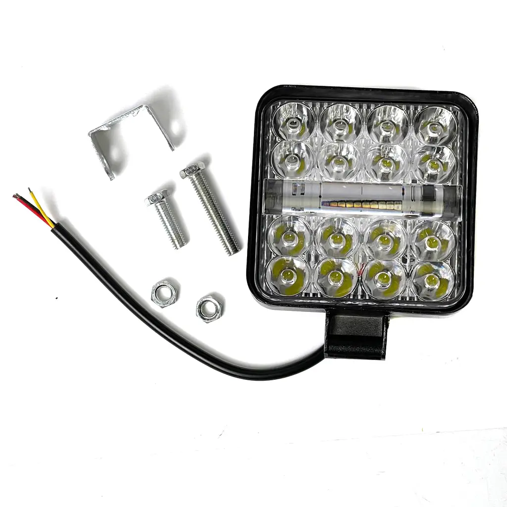 Фара LED Далеке Світло та Стробоскоп 12-24V 6-32W Червоно-Синій 1 шт. (MINIZY-F-BS-WR) - фото 3