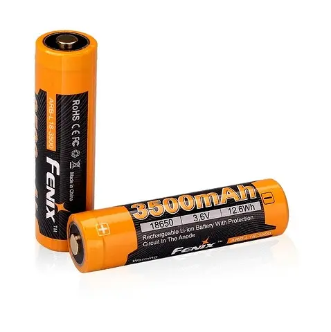 Акумулятор Fenix 18650 3500mAh Li-Ion Чорно-жовтий (2472383551) - фото 2