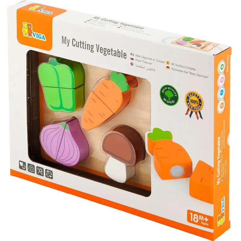 Игрушечные продукты Viga Toys Деревянные овощи (50979) - фото 2