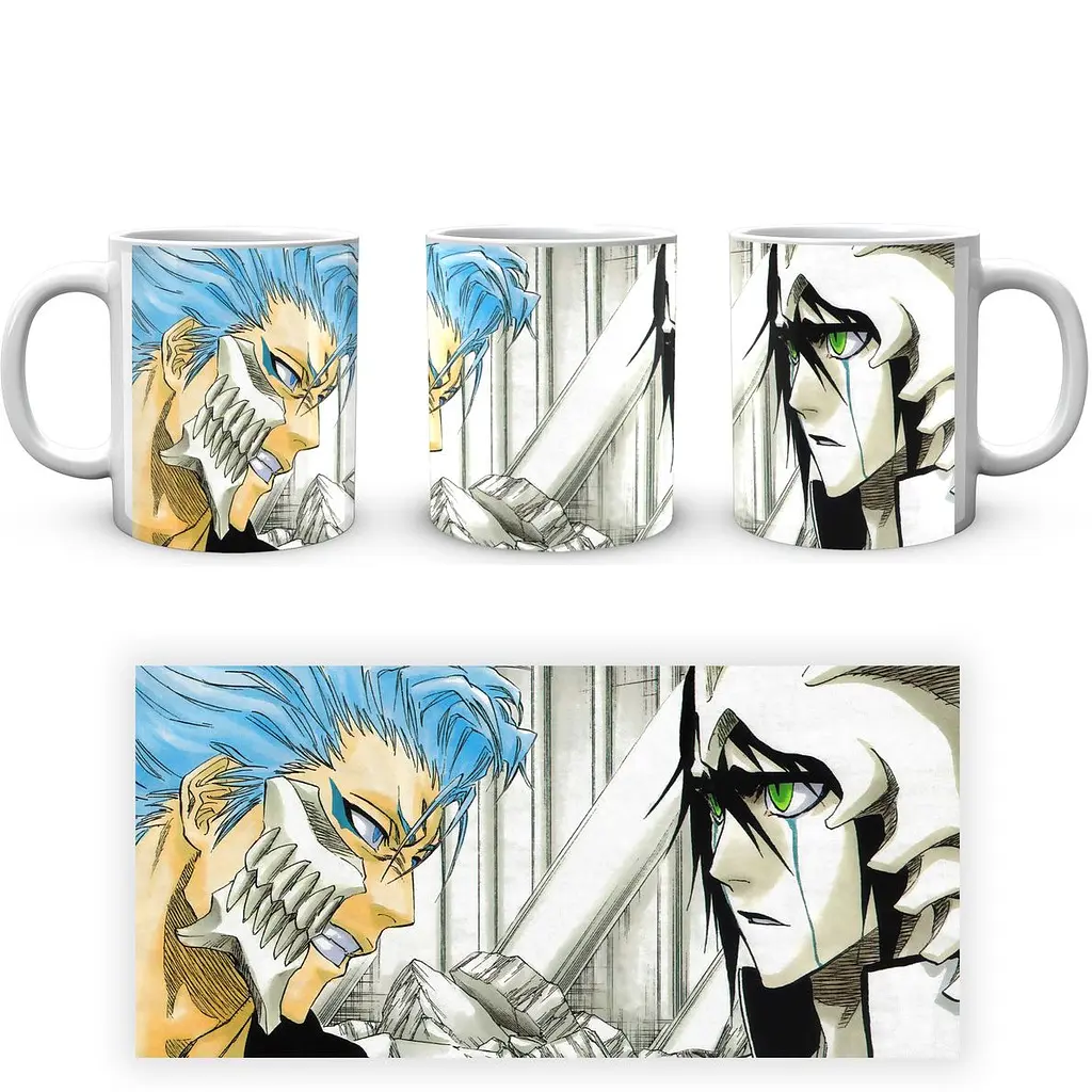 Кружка GeekLand Блич Bleach Гриммджо Джаггерджак и Улькиорра Сифер BL.02.034 330 мл белая - фото 3