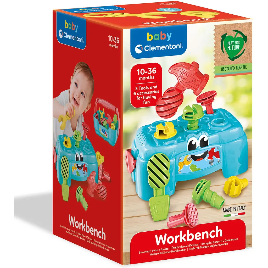 Іграшка-сортер Baby Clementoni Конструктор Workbench (17042) - фото 8