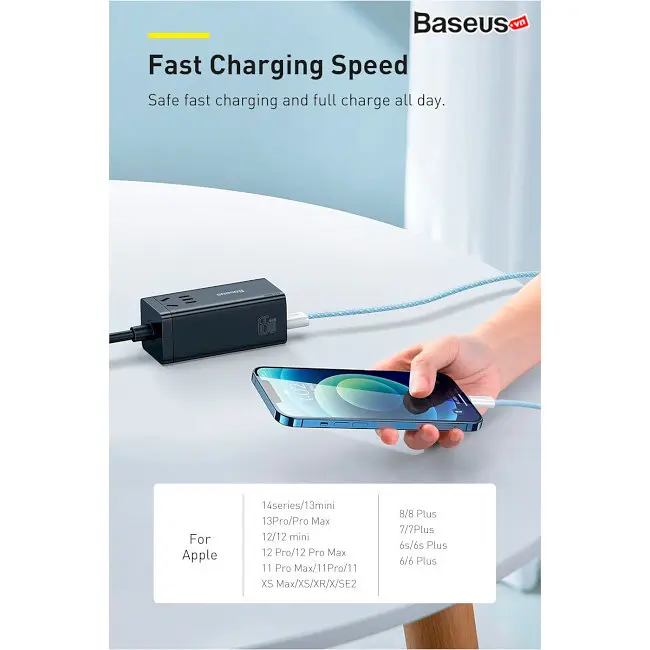 Кабель Baseus Dynamic 2 Series Fast Charging Cable USB to Lightning 2.4A 1m CALD040005 Purple - фото 7