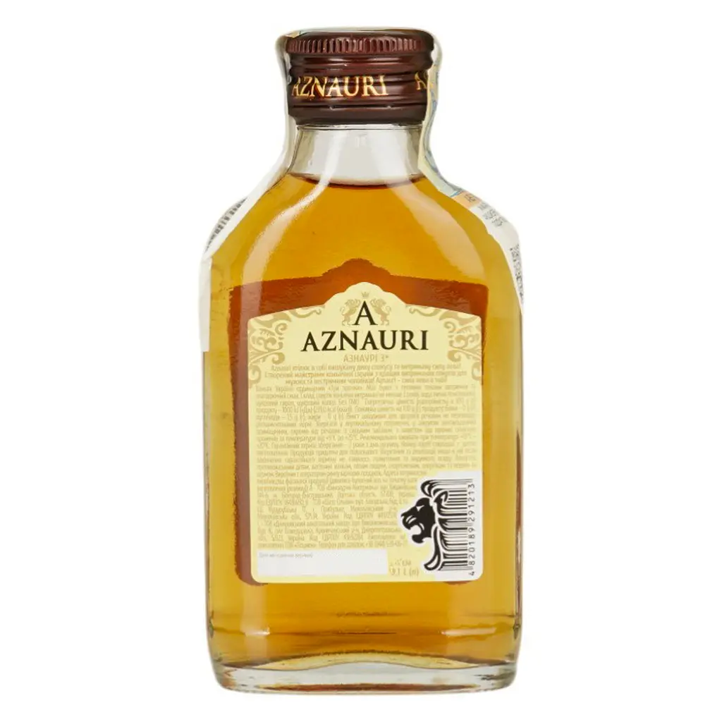 Бренді України Aznauri 3 зірки 40% 0.1 л (859883) - фото 3