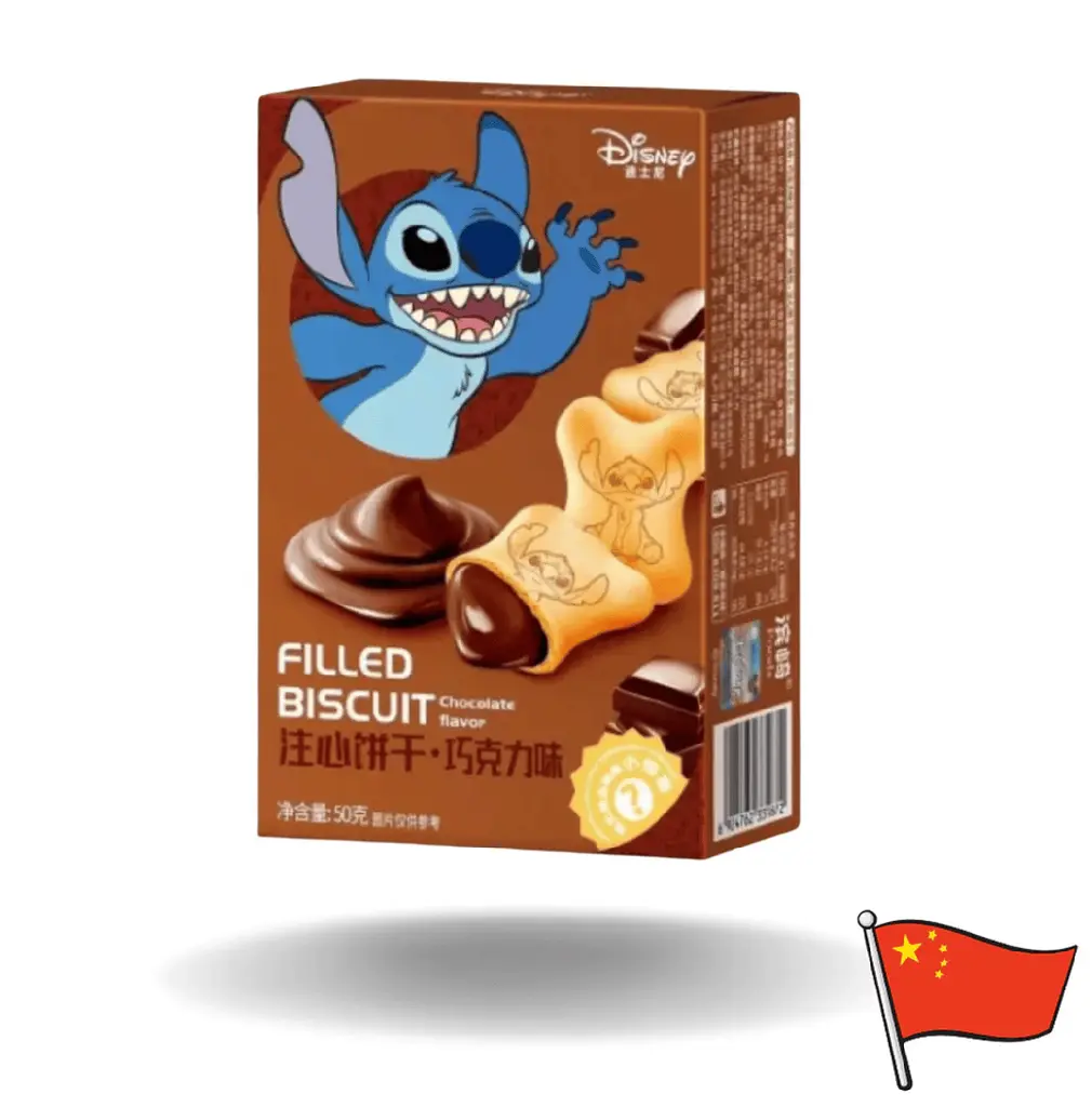 Печиво Disney Stitch Filled Biscuit Chocolat Flavor 50г - фото 2