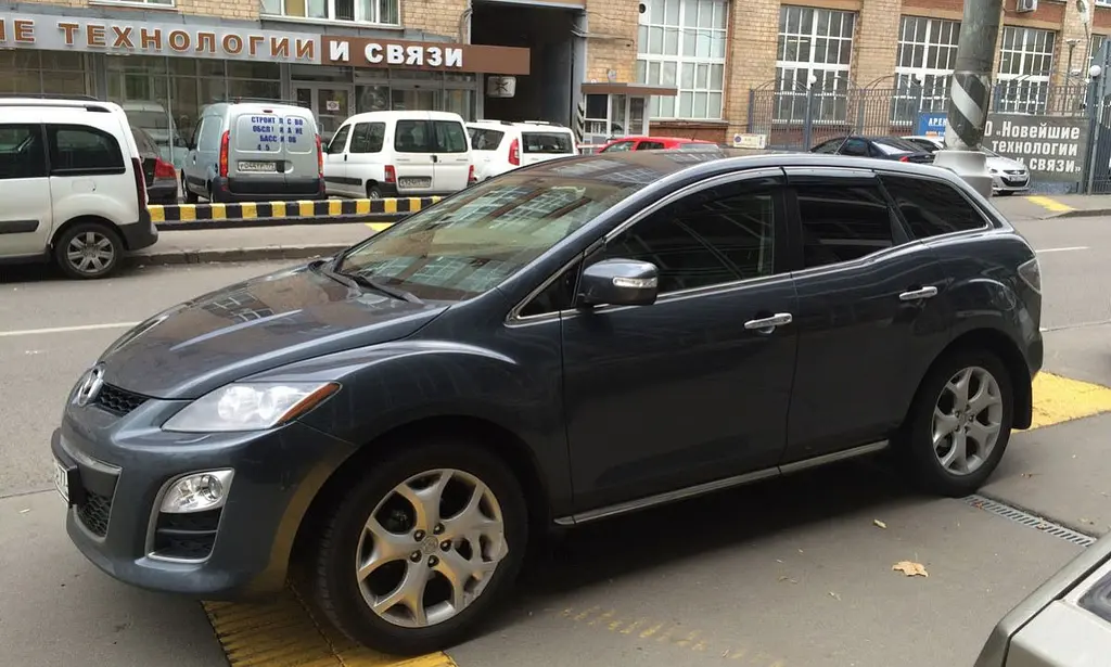 Дефлектори вікон вітровики для Mazda CX-7 2006- Хром молдинг - фото 3