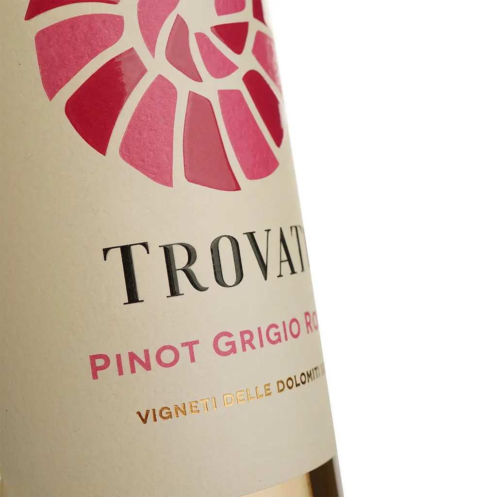 Вино Trovati Pinot Grigio Rose Vigneti delle Dolomiti IGT розовое сухое 0.75 л - фото 3