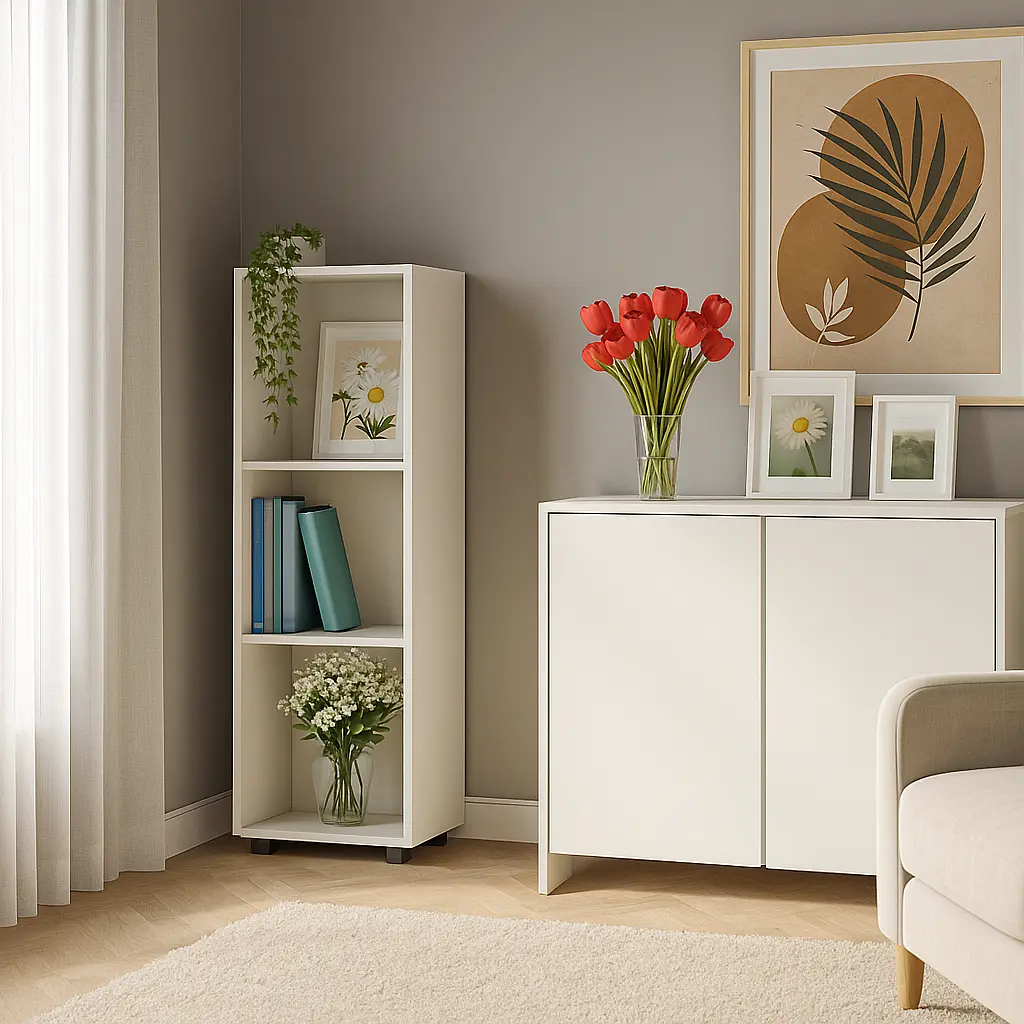 Пенал средний ОП-702 Orange-Line 350х347х1103 Кашемир - фото 3