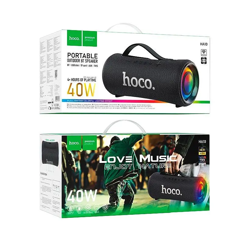 Колонка НОСО HA10 Oleada outdoor BT speaker 20W*2 беспроводная - фото 2