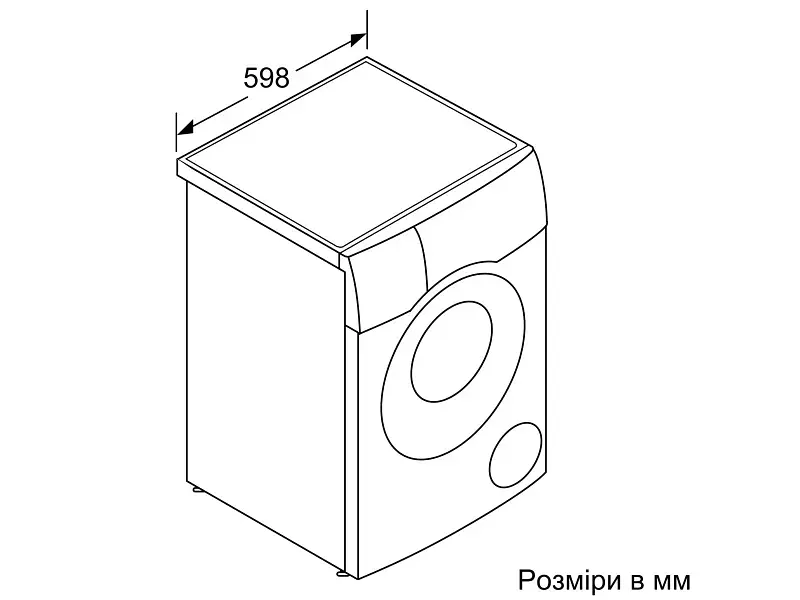 Прально-сушильна машина автоматична Bosch WNC254A0ME - фото 7