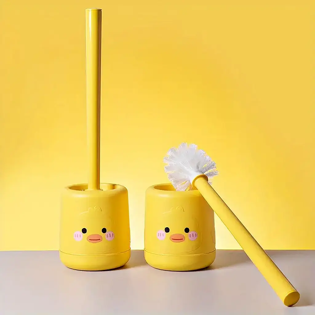 Йоршик для унітазу із пластику з м'якою щетиною Yellow Duck, Kitchen Master Жовтий 87616 - фото 3