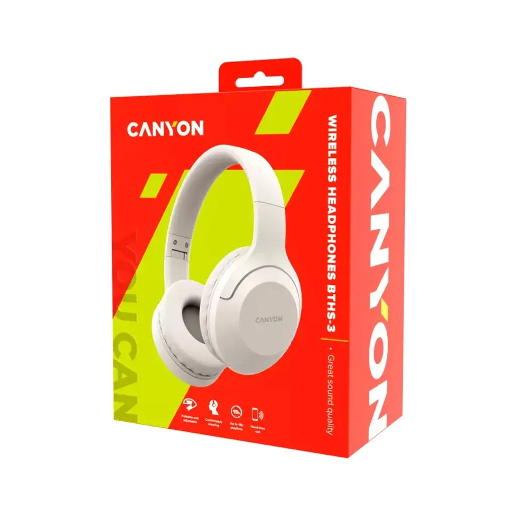 Навушники Canyon BTHS-3 Beige (CNS-CBTHS3BE) - фото 6