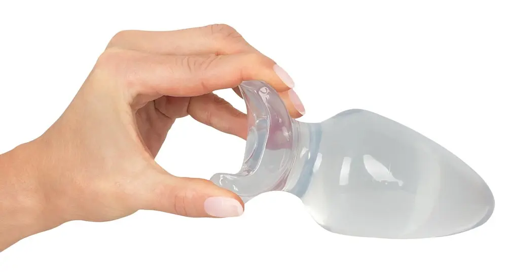 Анальна пробка Crystal Clear Big Plug 13 см (прозорий) - фото 3