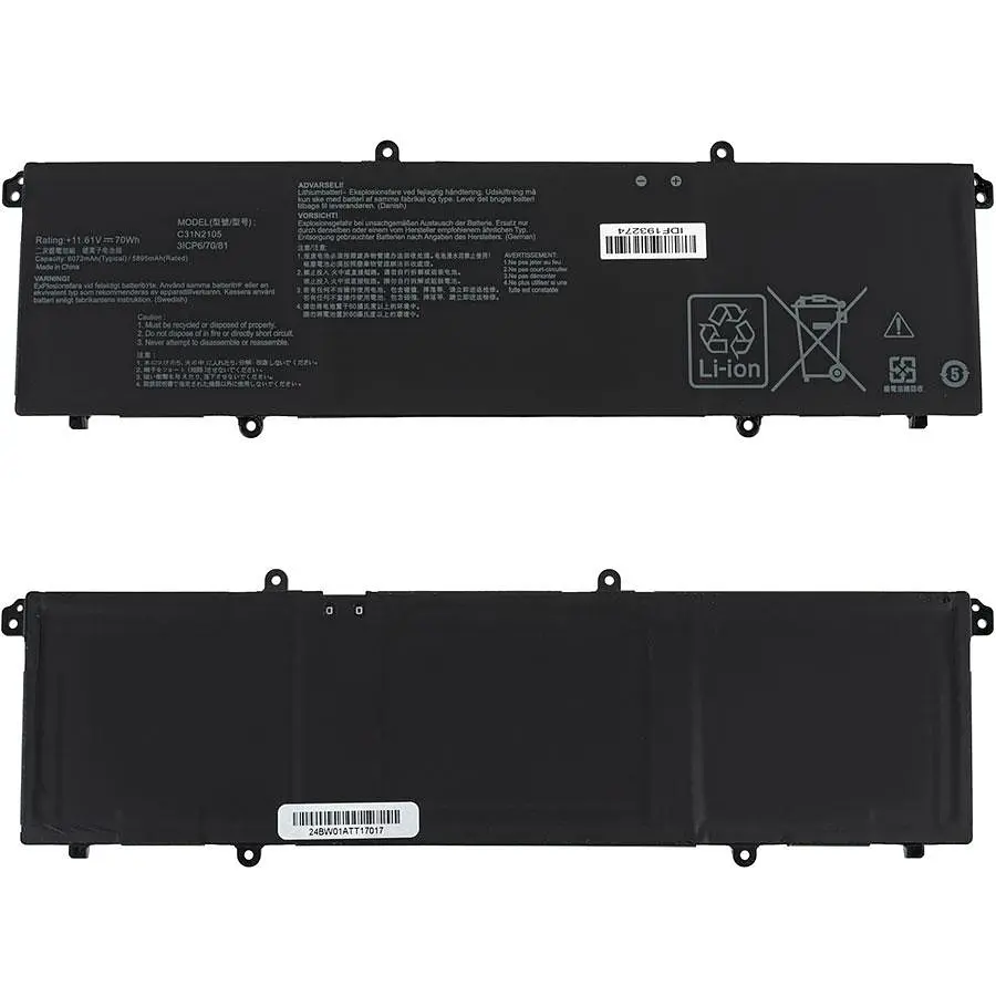Батарея для ноутбука Asus C31N2105 (K3402ZA K3502ZA X1403ZA X1503ZA M3402QA M3502QA S5402ZA S5602ZA) 11.61V 6070mAh 70Wh - фото 2