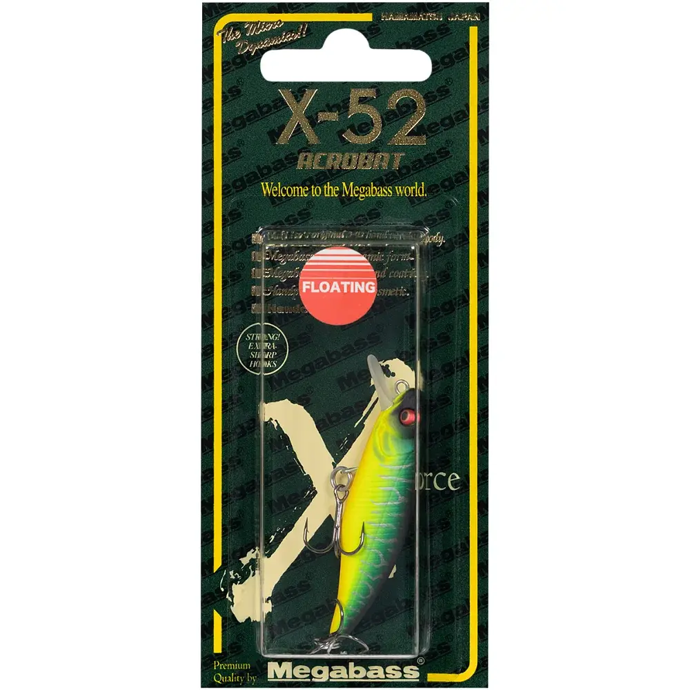 Воблер Megabass X-52 Acrobat F 52mm 3.2g Mat Tiger - фото 2