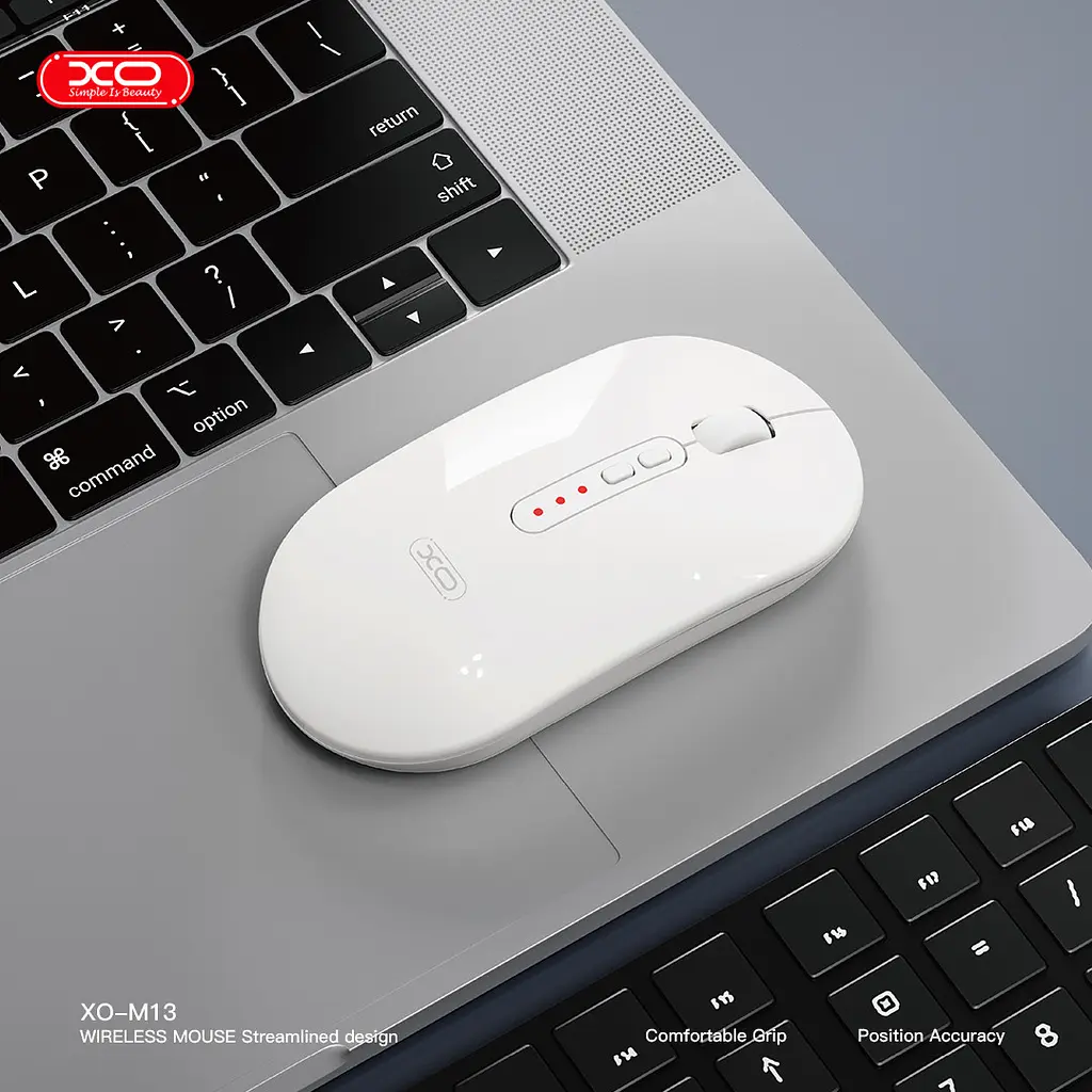 Мишко XO M13 Tri-mode bluetooth Wireless Silent білий (7106513) - фото 5