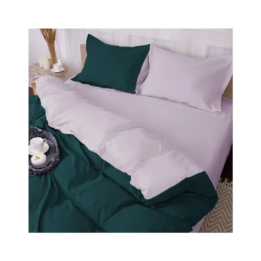 Постільна білизна MirSon Poplin Line 054 + 091 Denise 220 x 240 (2200006286073) - фото 2