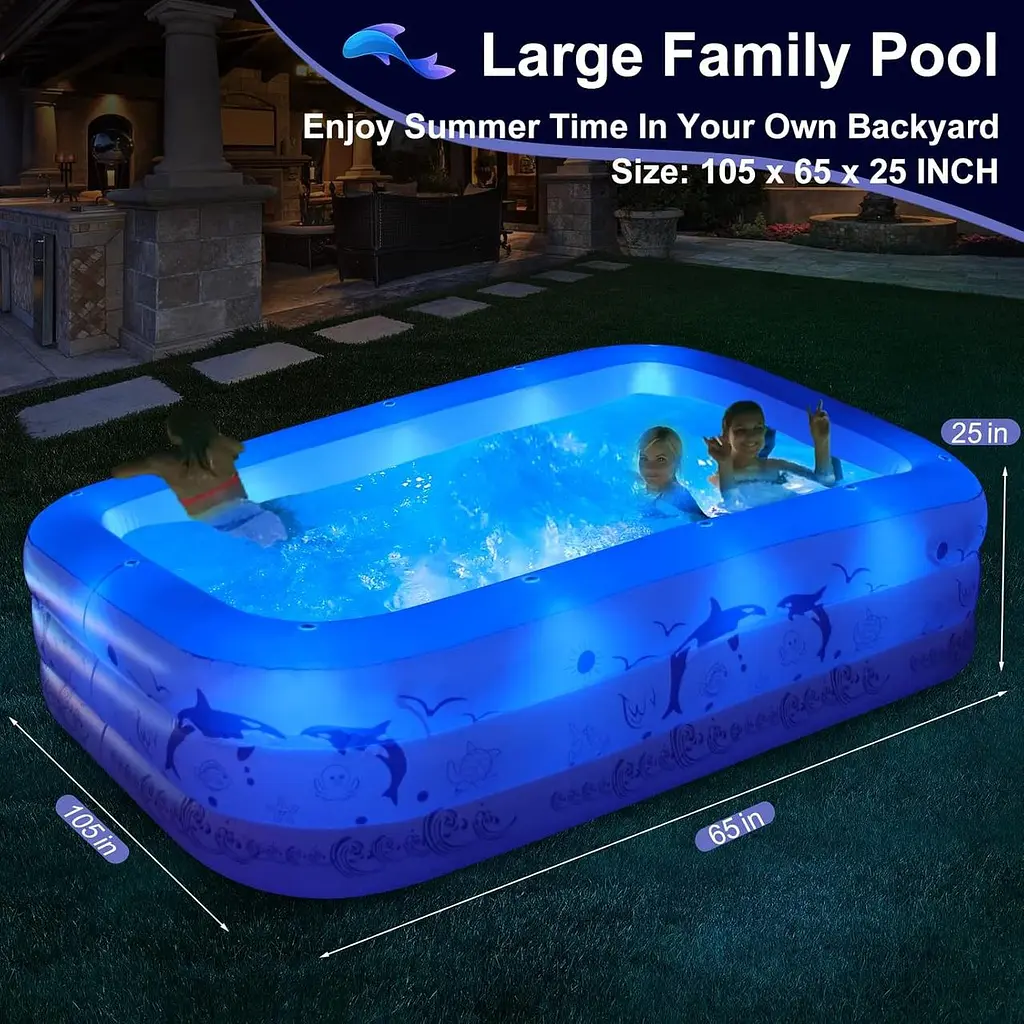 Надувний басейн з підсвічуванням - фото 3