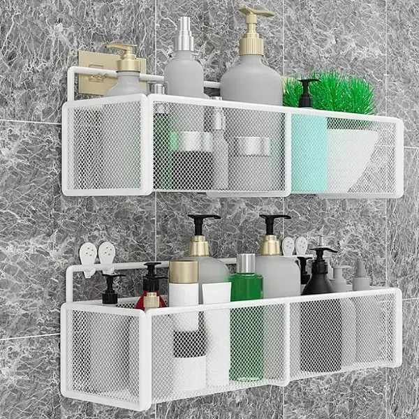 Полиця настінна Stenson TD01334-M, 30x14x14 см біла (25590) - фото 3
