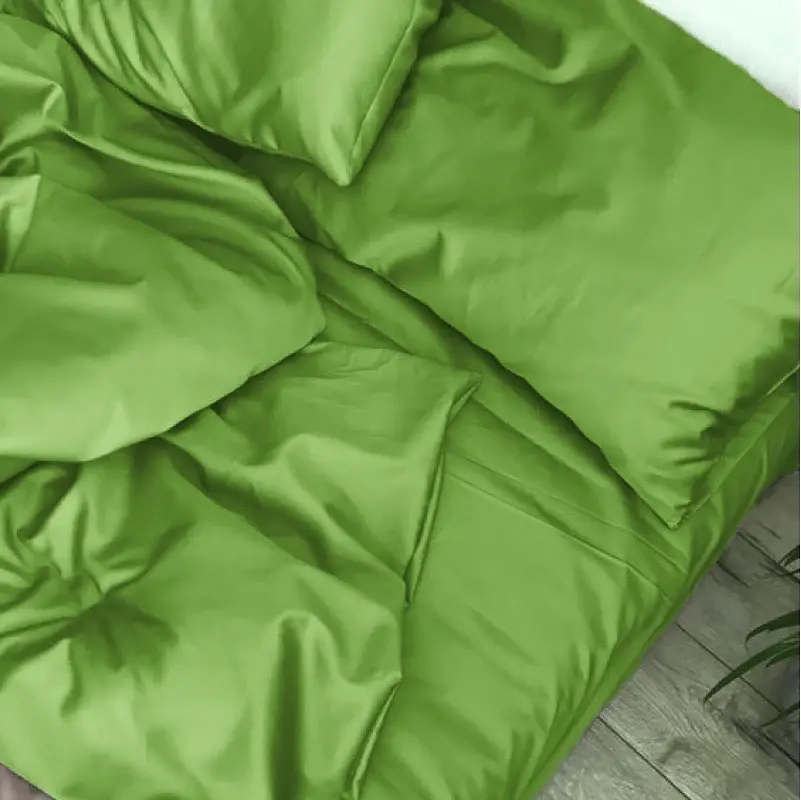 Комплект постельного белья MirSon Satin Light Pro 10-013 Lettuce 2 x 160 x 220 см салатовый (2200010175271) - фото 2