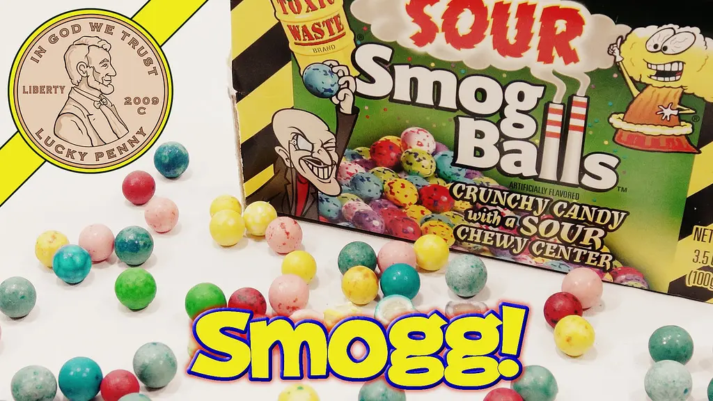 Кислі жуйки Toxic Waste - Sour Smog Balls - фото 2