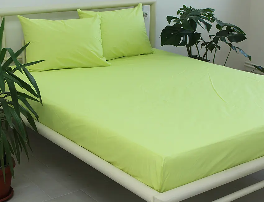 Простирадло на гумці + наволочки Sunny Lime TAG tekstil 180х200х20 см pbe0040911