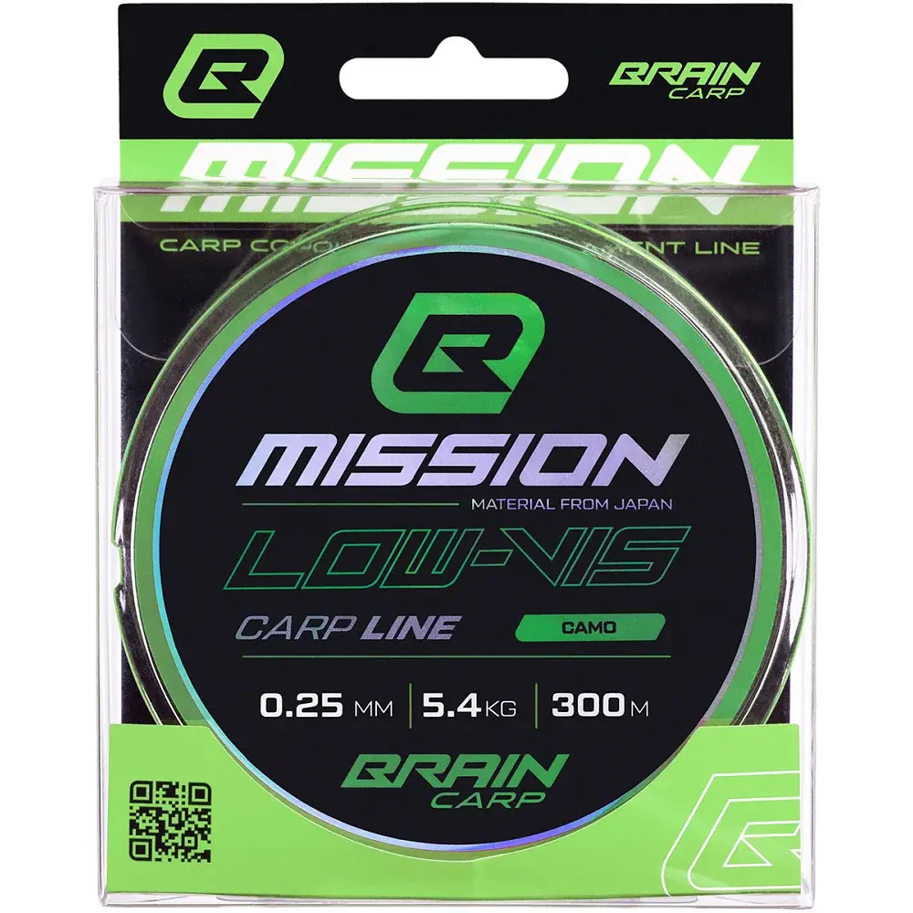 Волосінь Brain Mission Carp Line (Camo) 300m 0.25mm 5.4kg - фото 2