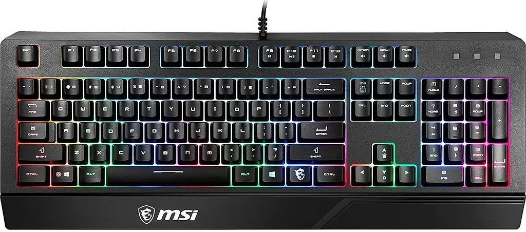 Клавіатура мембранна Vigor GK20 UA 104key, USB-A, EN/UKR/RU, ColorLED, чорний MSI teh0013864 - фото 2