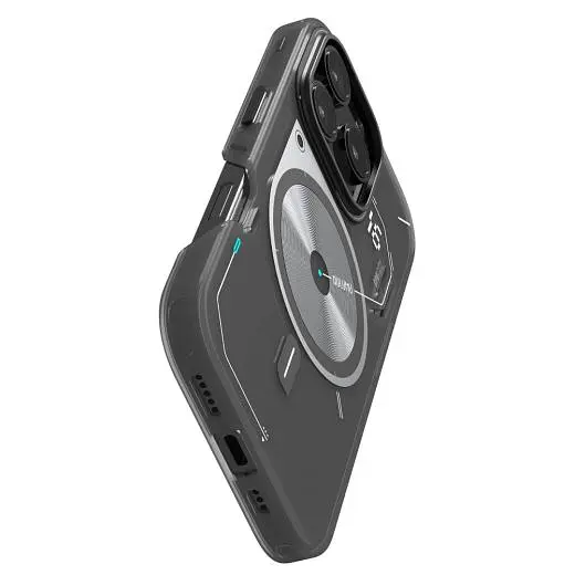 Прозорий чохол Aulumu A16 Frosted Case Translucent Gray, що світиться в темряві, для iPhone 16 Pro - фото 5