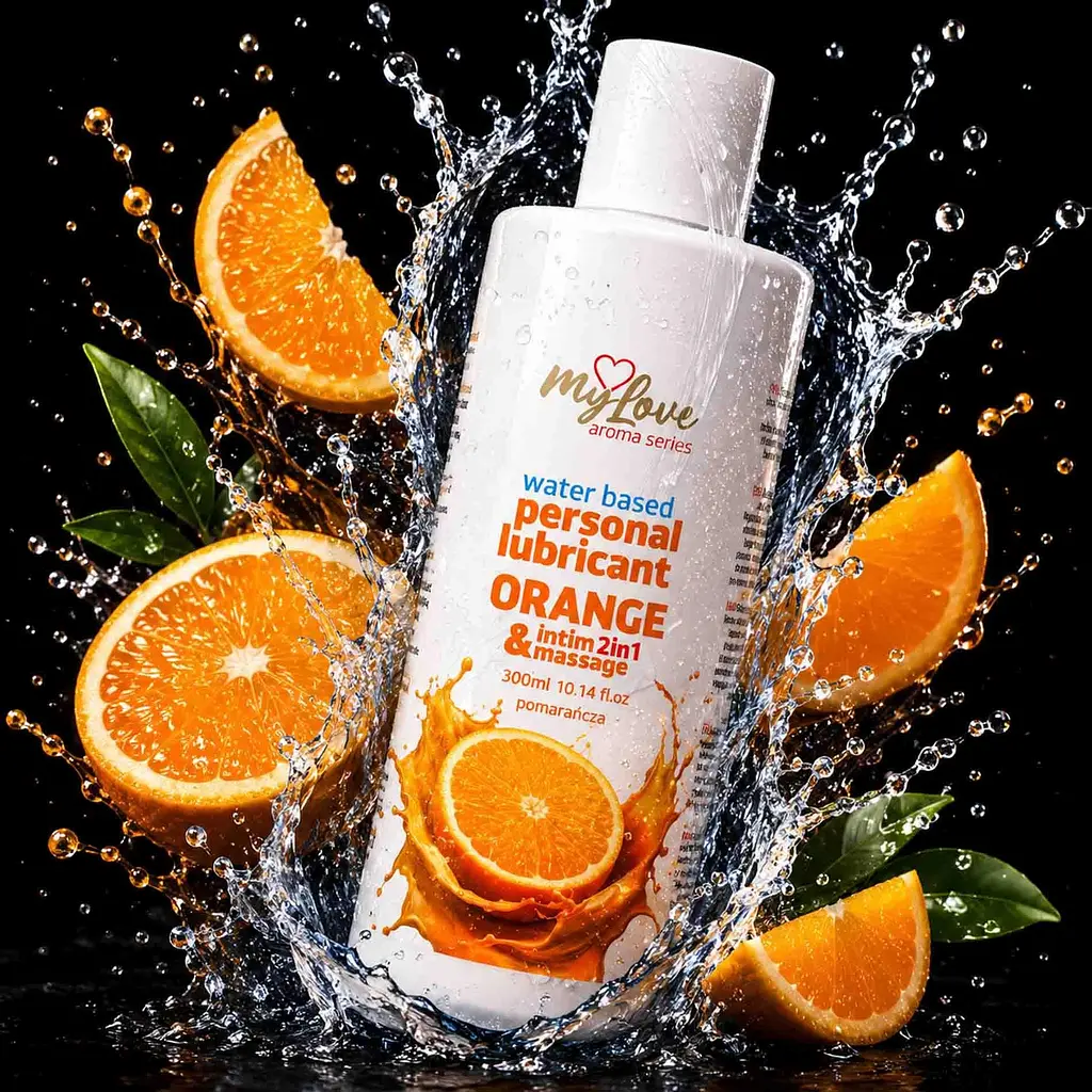 Лубрикант Boys Of Toys MyLove Aroma Series IntimMassage Orange 2в1 та масажний гель, 300 мл - фото 2