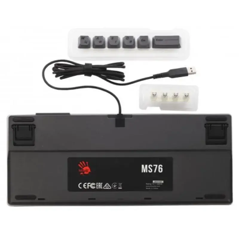 Клавіатура A4Tech Bloody MS76 USB UA Iron Grey (4711421003292) - фото 6