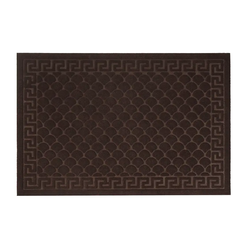 Килимок придверний Eco Fabric Луска без кромки коричневий 60 х 90 см (6090-003) - фото 3