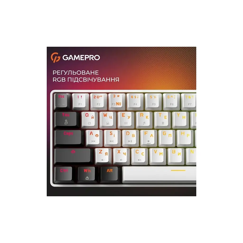Клавіатура GamePro Genesis Infinity MK130BW Outemu Swithes USB White (MK130BW) - фото 8